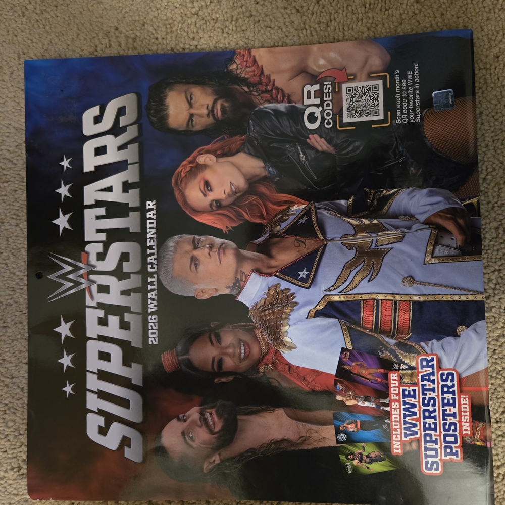 WWE Superstars 2023 Wall Calendar